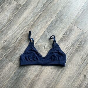 NWOT Aerie Navy Blue Scoop Ribbed Bralette